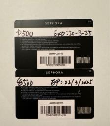Sephora 2x500 Gift Cards image 1