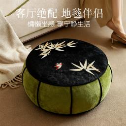 Elegant Bamboo  Bird Embroidered Floor Cushion image 5
