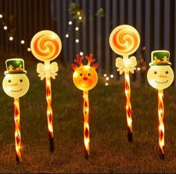 Solar-powered Christmas Light Stakes - C3 image 1