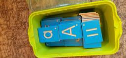 Montessori Wooden Sand Cards Collection image 1