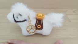 Plush Horse Bag Charm Keychain image 1