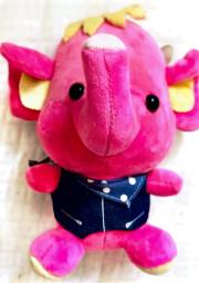 plush toys pink elephant  rabbit image 1