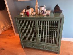 Distressed look Chinese cabinet custom image 1