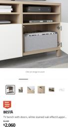 Ikea Beata Tv bench with doors image 3