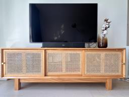 Mesh wooden Tv console image 1