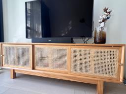 Mesh wooden Tv console image 3
