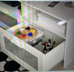 Nearly New  Ikea Tv Bench  3 Drawers image 2