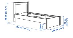 Single Bed with storage and mattress image 2