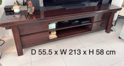 Solid Ebony Wood Tv Cupboard image 4