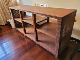 Solid Sapele wood Tv  Hifi console image 2