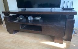 Solid Wood Tv Cabinet with Base 2 pcs image 2