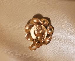 Karl Lagerfeld gold plated logo earrings image 2