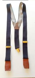 Mens Black Suspenders made in the Uk image 1