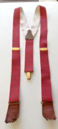 Mens Red Suspenders made in the Uk image 1