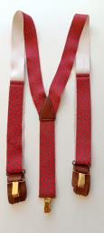 Mens Red Suspenders made in the Uk image 2