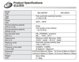 Hitachi Washer 4xxx image 8