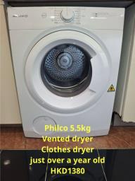 Philco 55kg Vented Dryer image 1