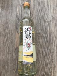 Japanese Sakerice winewith Gold Flakes image 1