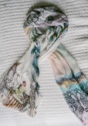 Artist Silk Scarf with gift package image 1