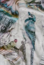 Artist Silk Scarf with gift package image 3