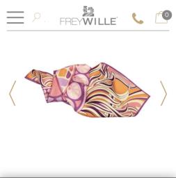 Frey Wille silk scarf 53cm x 53cm image 2