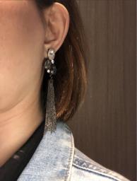 Glamorous handmade crystal earrings image 2