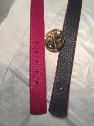 Tory Burch Pink  Black Belt image 3