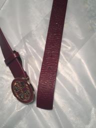 Tory Burch Red Brown Belt image 3