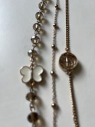 Triple chain long necklace image 1