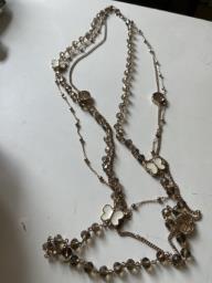Triple chain long necklace image 3
