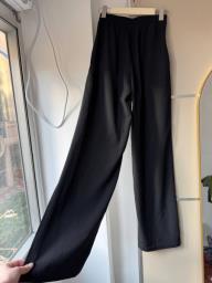 Black High-waisted Wide Leg Pants image 3
