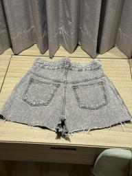 Denim high-waist shorts image 2