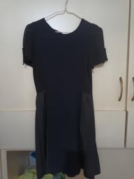 99 new one piece pleated black dress image 1