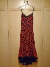 Betsey Johnson red lace evening dress image 1