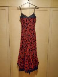 Betsey Johnson red lace evening dress image 2