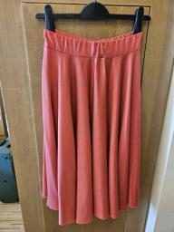 Coral orange skirt image 2