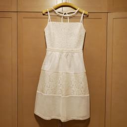 Dorothy Perkins white lace sleeves dress image 1