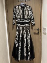 Embroidered cocktail dress image 1