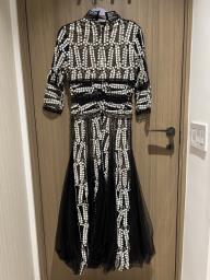 Embroidered cocktail dress image 3