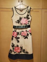 Embroidery sleeveless party dress image 1