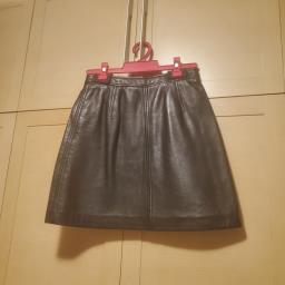 G2000 black leather mini skirt image 1