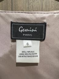 Gemini Paris embroidered evening dress image 6