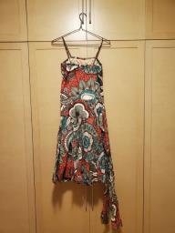 Multi color spaghetti strap maxi dress image 2