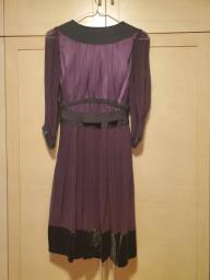 Purple silk dress image 2