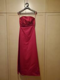 Red off shoulder evening dressball gown image 1