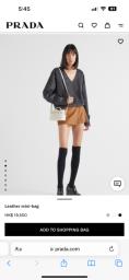 99 new Prada leather mini bag image 4