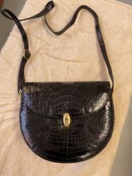 Black leather handbag 200 image 1