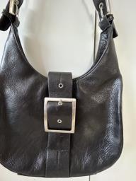 Black leather handbag Kenneth Cole image 1