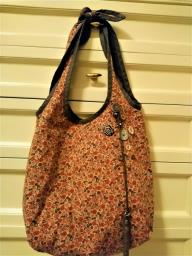 Brownred Ethnic Cotton Bag image 1