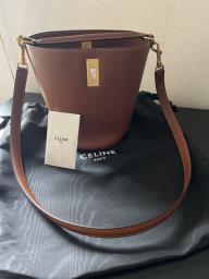 Celine Teen Bucket Bag Tan color image 5